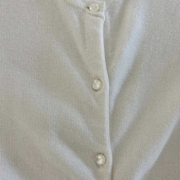 Croft & Barrow Button Down Cream Cardigan - Picture 3 of 6